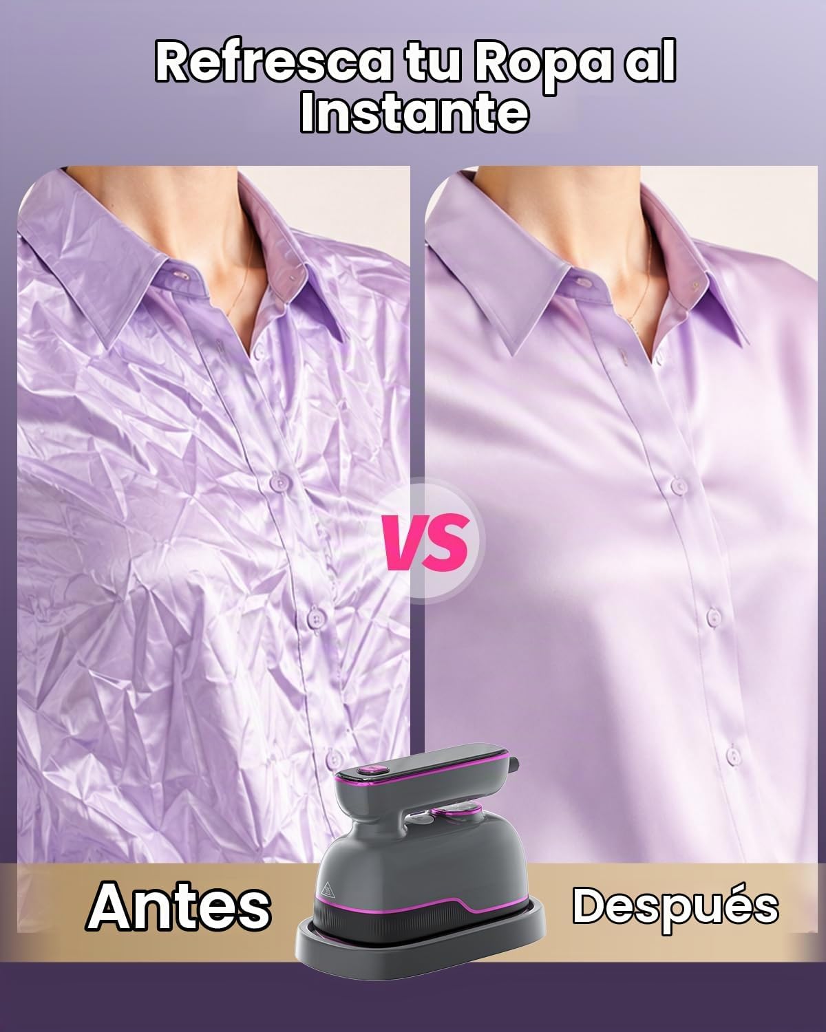 GREENYEE Plancha vaporera de viaje para ropa, plancha de vapor port...