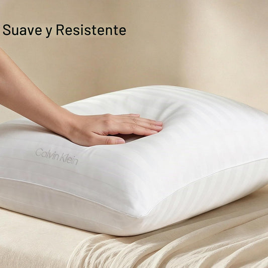 Juego de 2 almohadas de plumón de plumas Calvin Klein tamaño king,...
