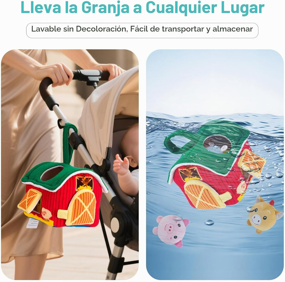 NECTAR BABY - Juguetes para bebés de 6 a 12 meses, animales de gran...