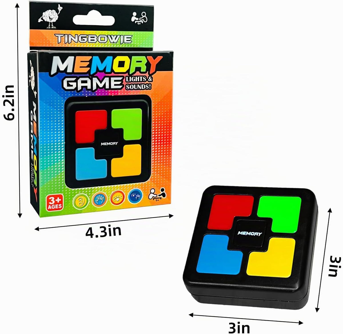 tingbowie Enciende el juguete electrónico del PDA del juego de la m...