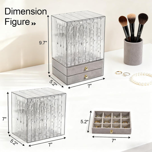 Greenfeather Organizador y almacenamiento de joyas, caja de joyería...