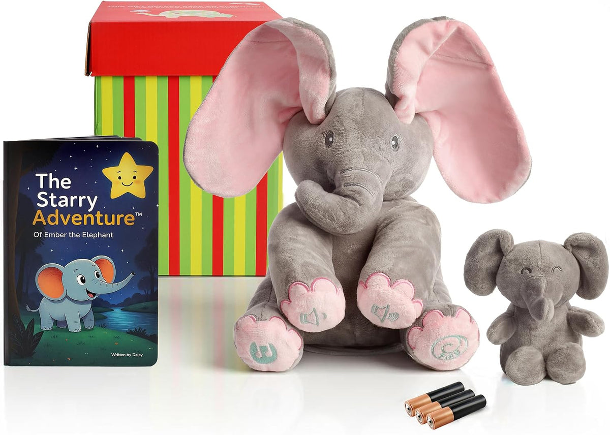 Dimple Set \u2013 Elefante Rosa Cantante Kaia, Juguete de Peluche p...