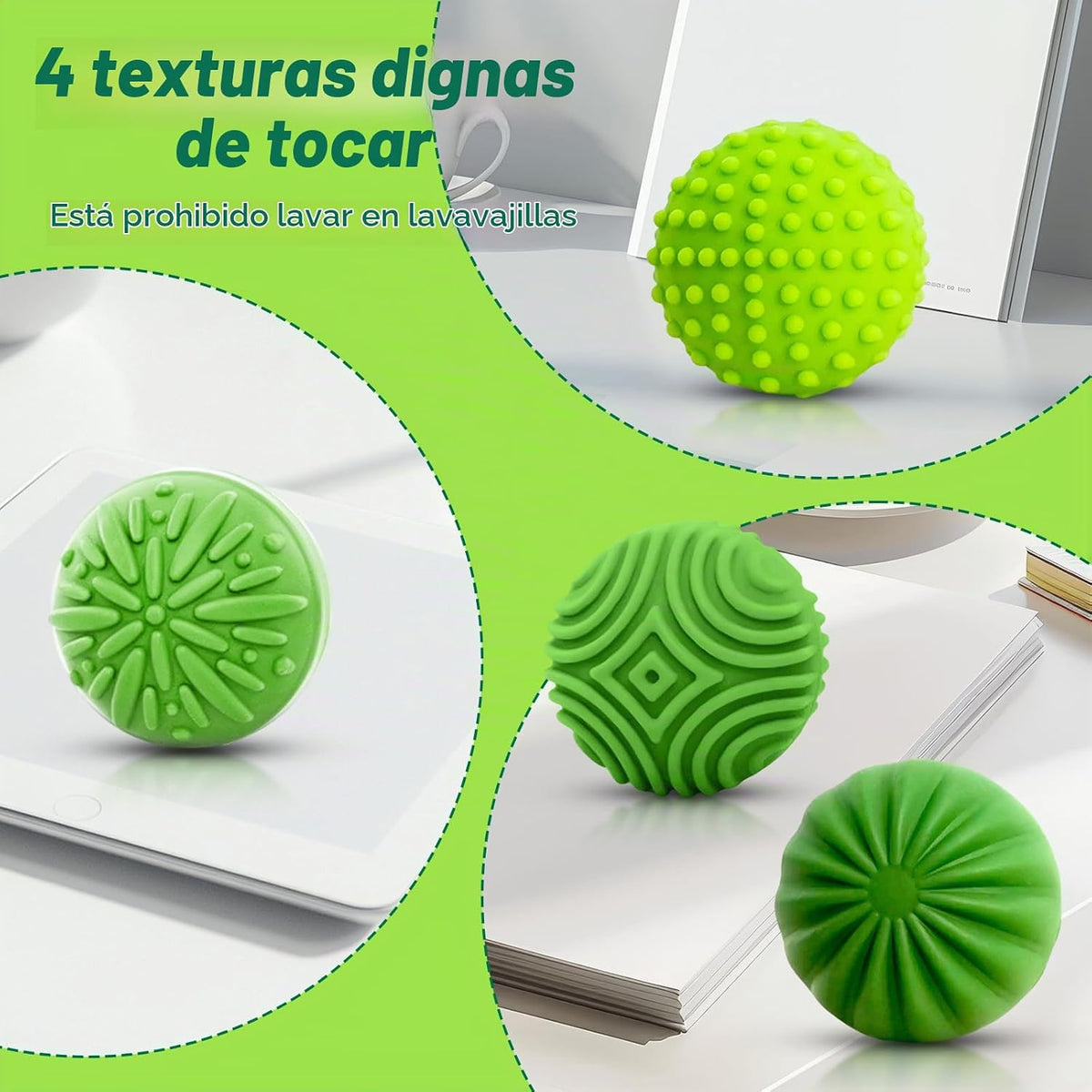 Pelotas Magnéticas Fidget para Adultos y Adolescentes \u2013 4PCS J...