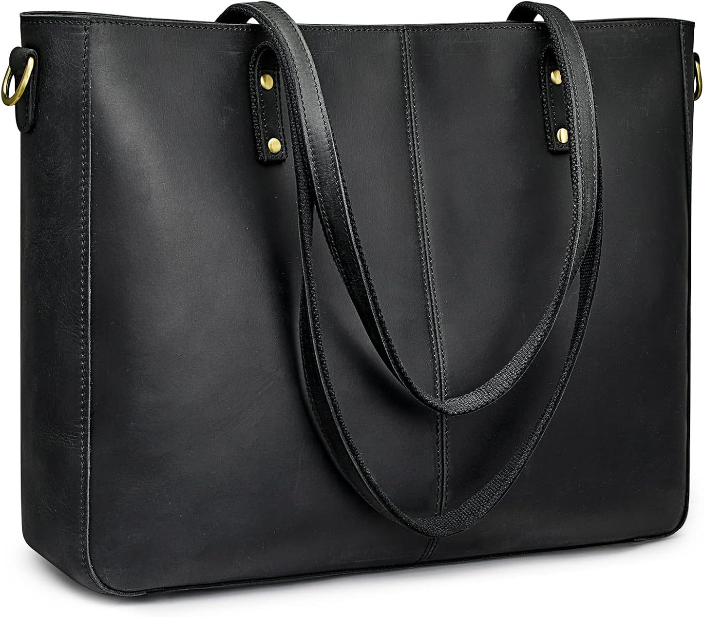 S-ZONE Bolso de hombro de piel auténtica para mujer, bolso de mano...