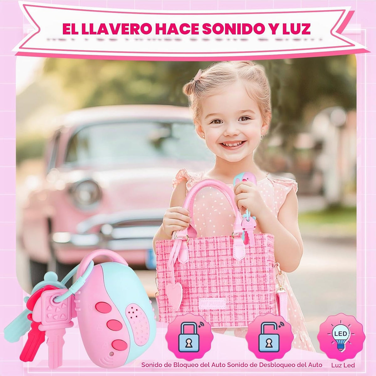 INNOCHEER Bolso para Niñas Pequeñas, Bolso de Juguete para Niños co...