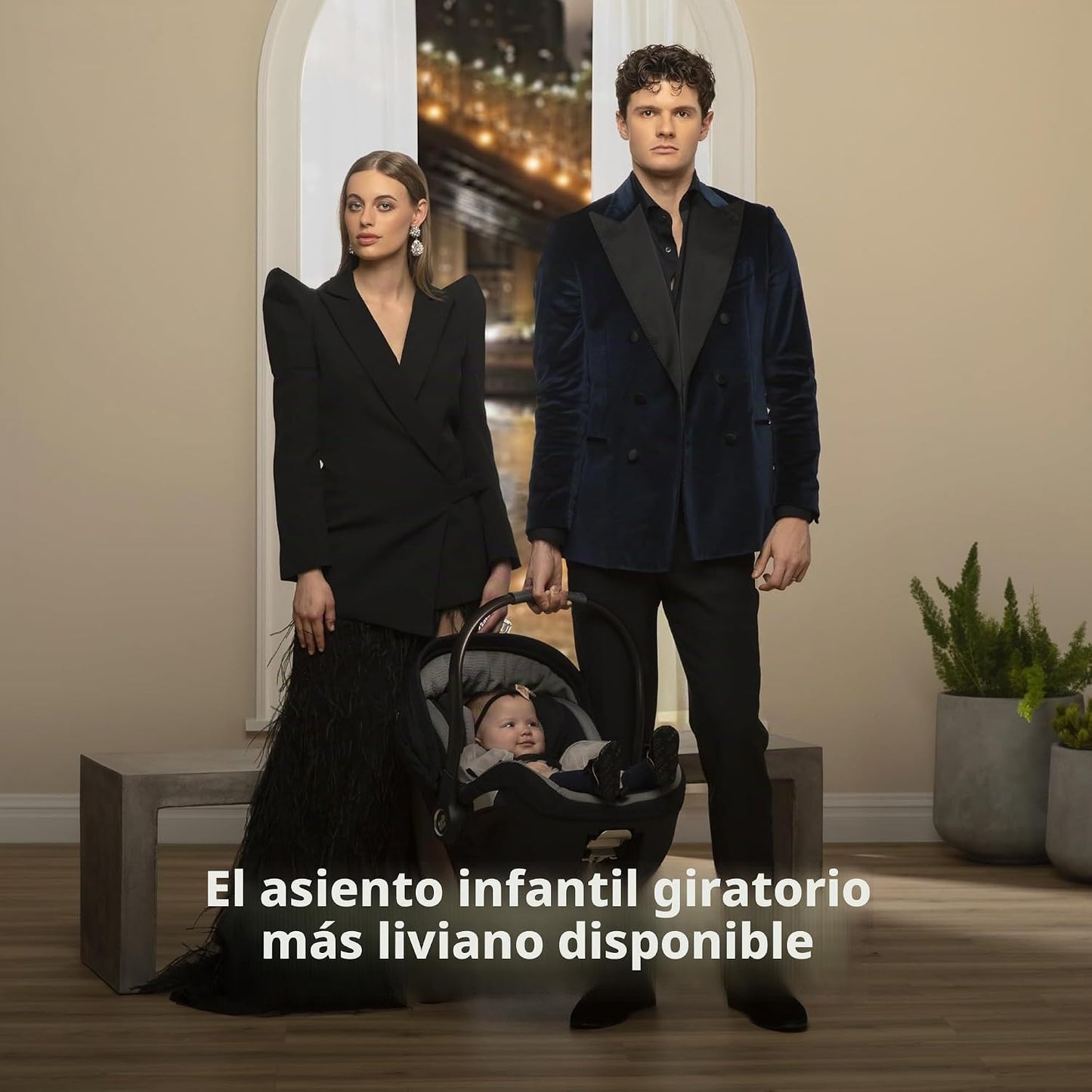 Maxi-Cosi Peri 180 - Asiento de coche giratorio para bebé, asiento...