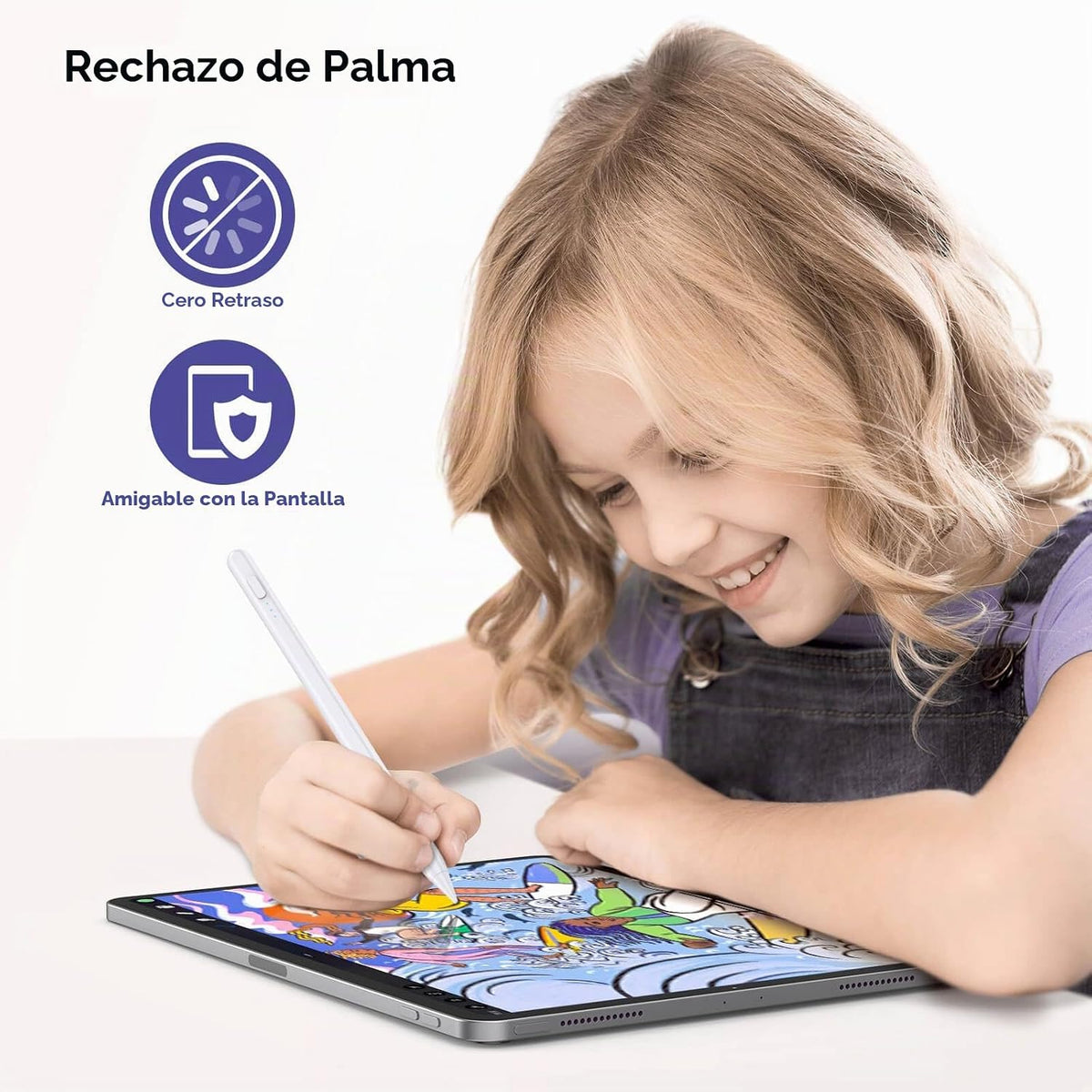 DEGGE - Lápiz capacitivo para iPad 2018-2025, Carga rápida de 15 mi...