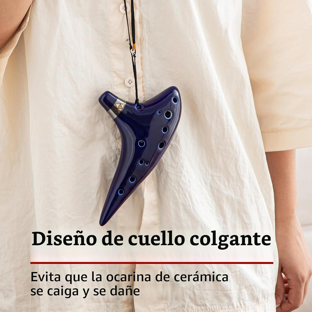Ocarina \u201COcean Notes\u201D de 12 agujeros, forma de batata, he...