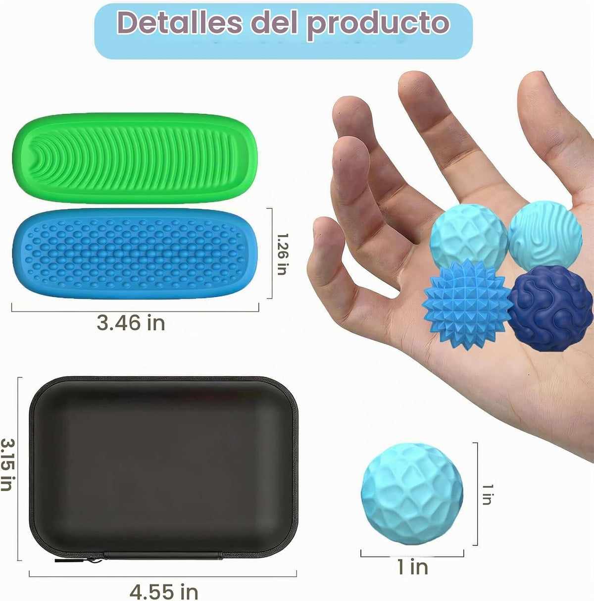 Juguetes Fidget para Adultos Bolas Magnéticas de Silicona y Piedras...