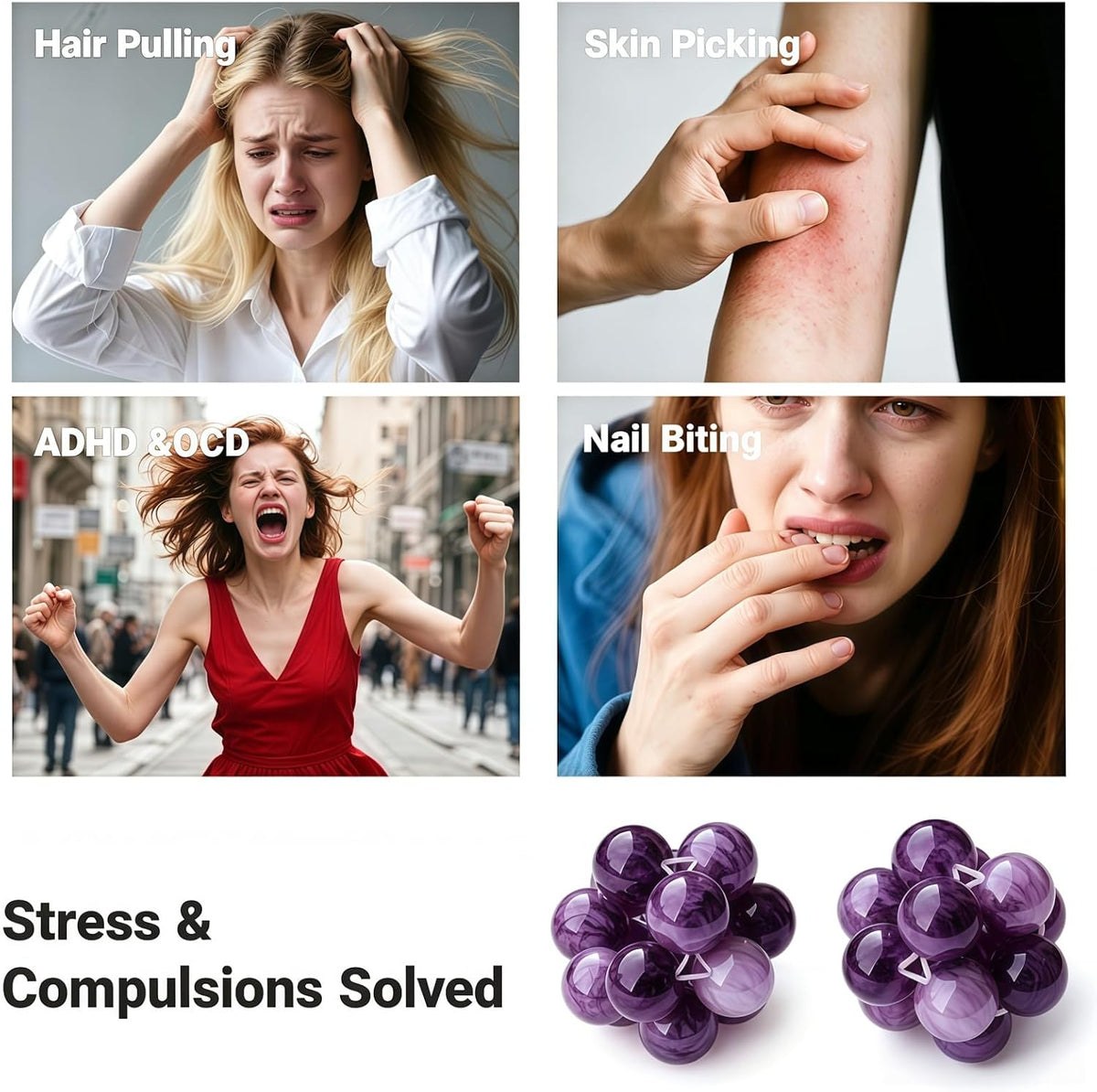 Fidget Toy Stress Relief Squeeze Ball - Bola sensorial con aparienc...