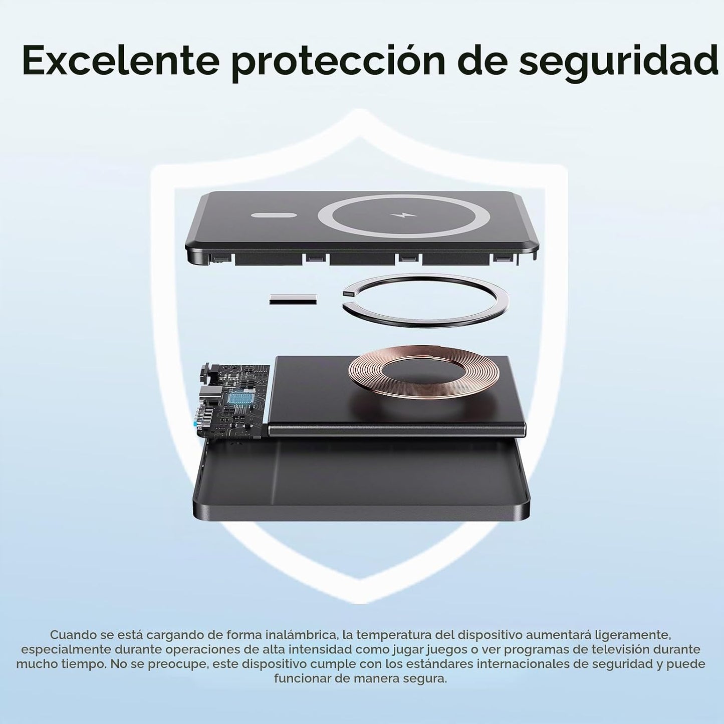 SIXTHGU Cargador portátil magnético, banco de energía inalámbrico u...