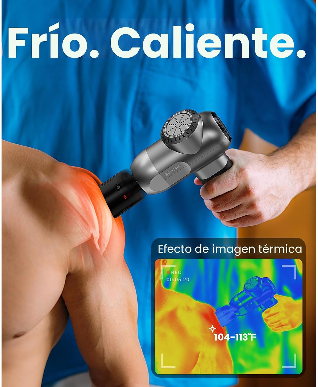 BOB AND BRAD C2 Pro Pistola de Masaje con Terapia de Calor y Frío,...