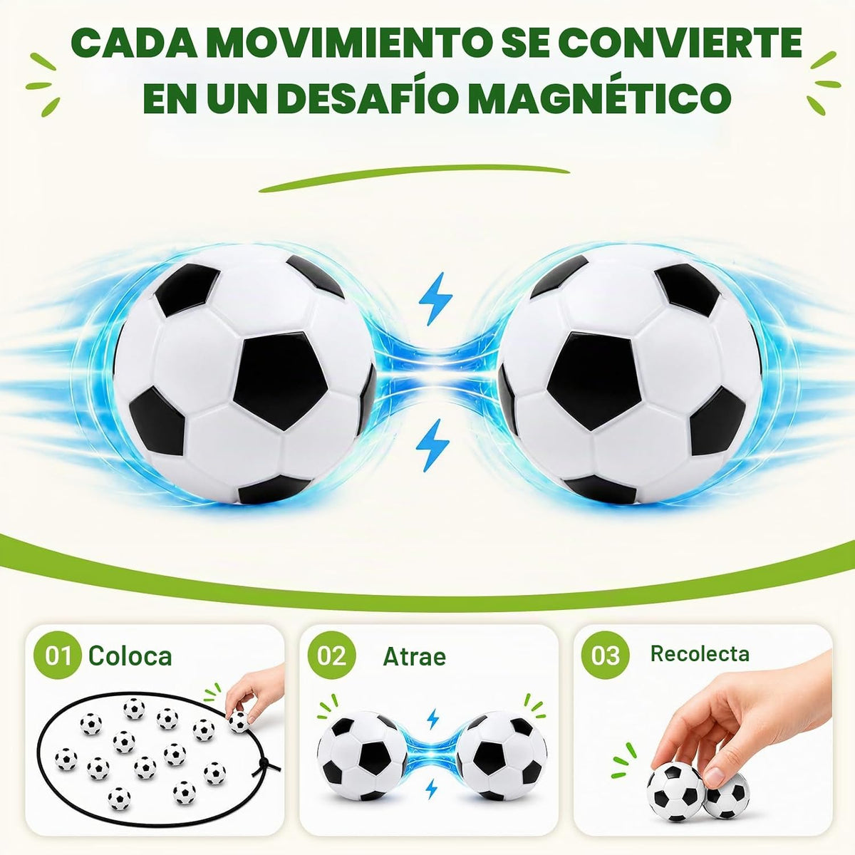 Juego de ajedrez magnético de fútbol con 20 piedras en forma de bal...