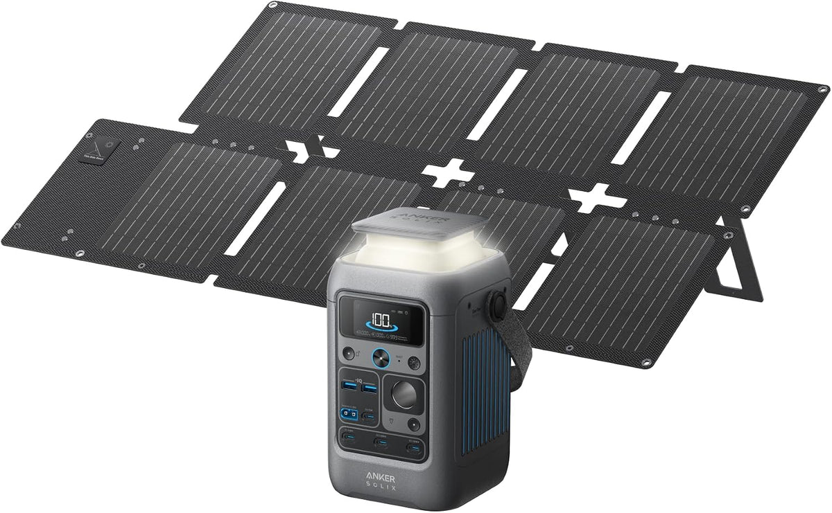 Anker SOLIX C300 Estación de Banco de Energía DC y Panel Solar de 6...