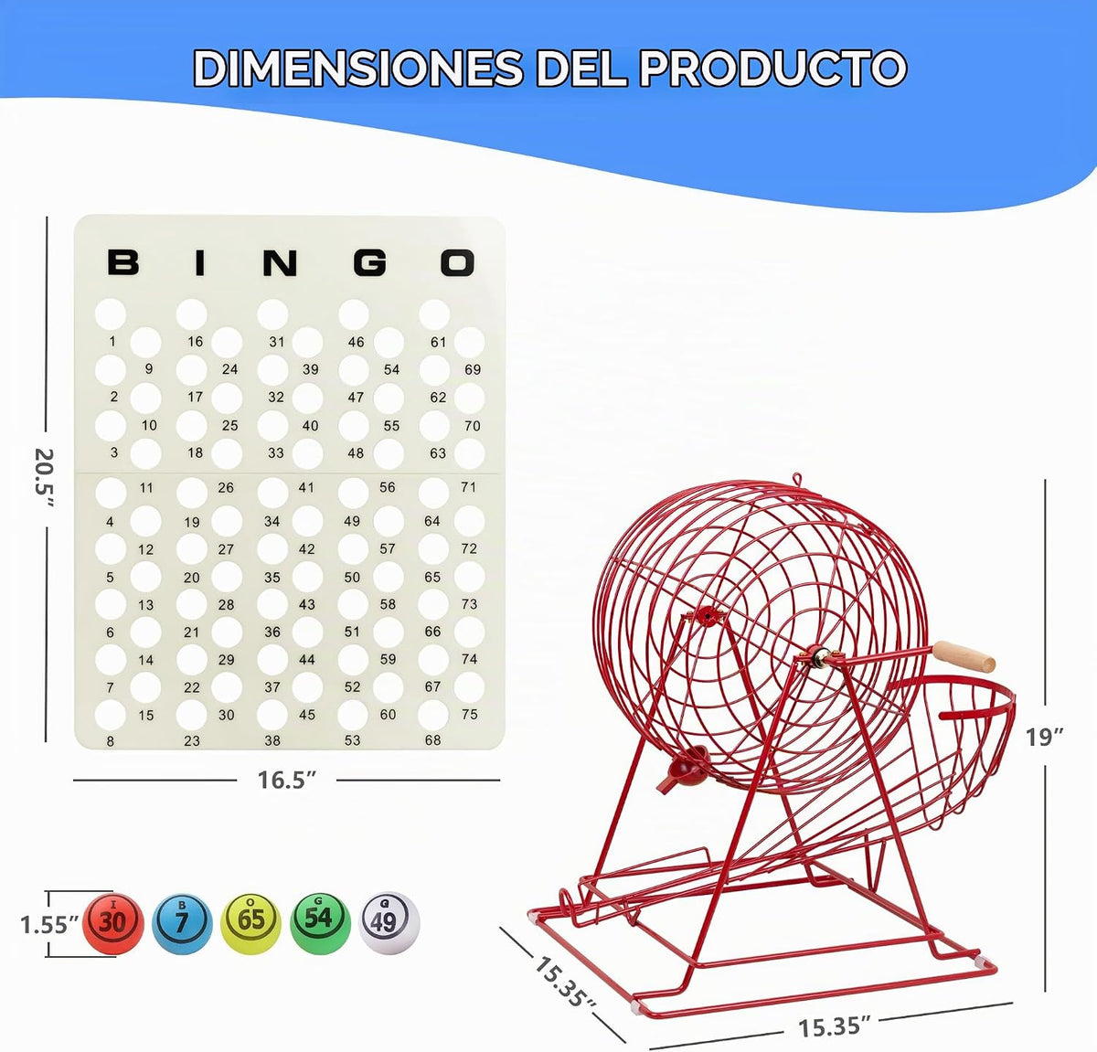GSE - Juego de bingo profesional para adultos y grupos grandes, (ja...