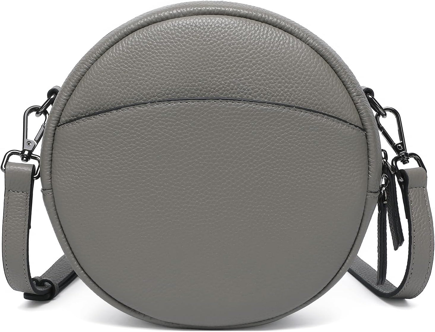 COOLCY Bolsos cruzados de cuero, bolso de hombro circular, bolso re...