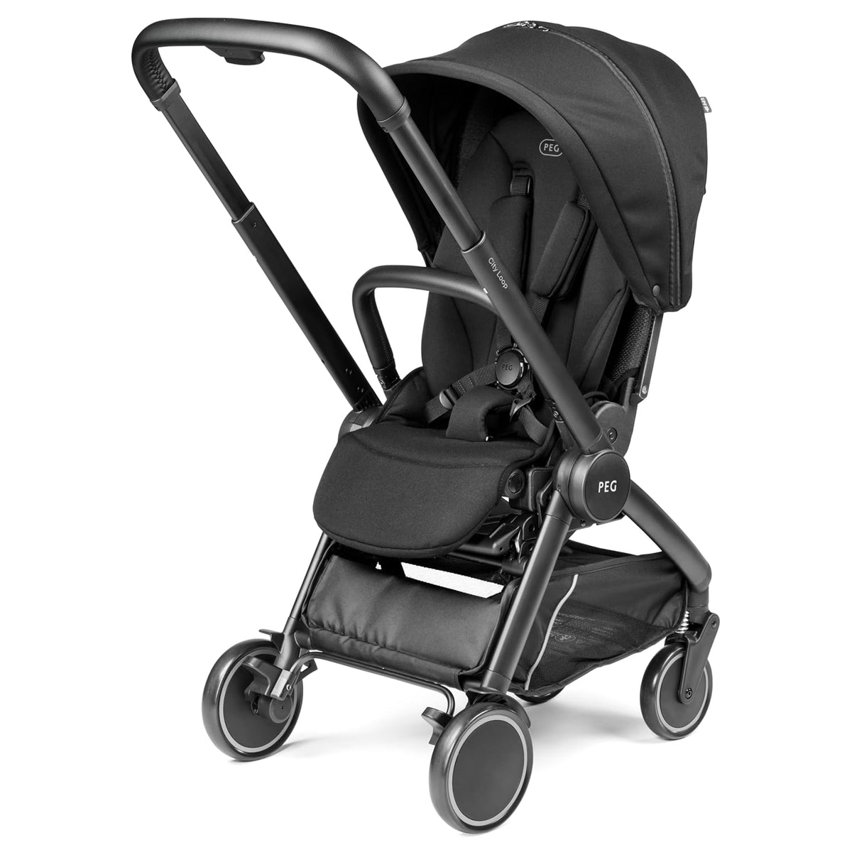 Combo de asiento y marco PEG City Loop - True Black | Sistema de vi...