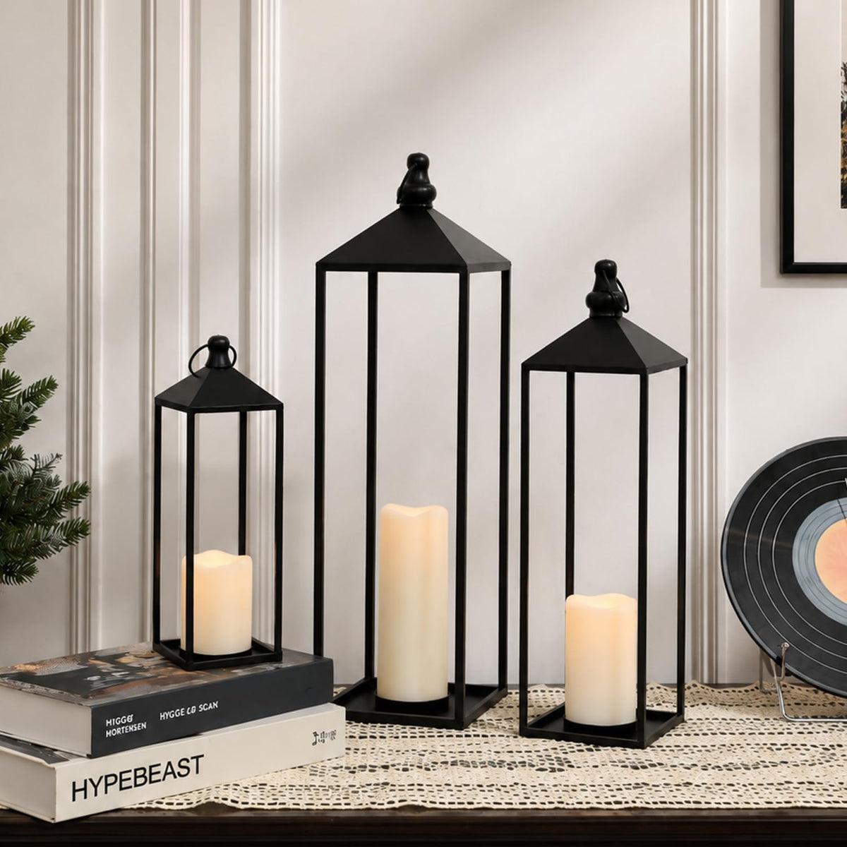 DECORKEY Faroles LED decorativos para exteriores e interiores, 23 p...