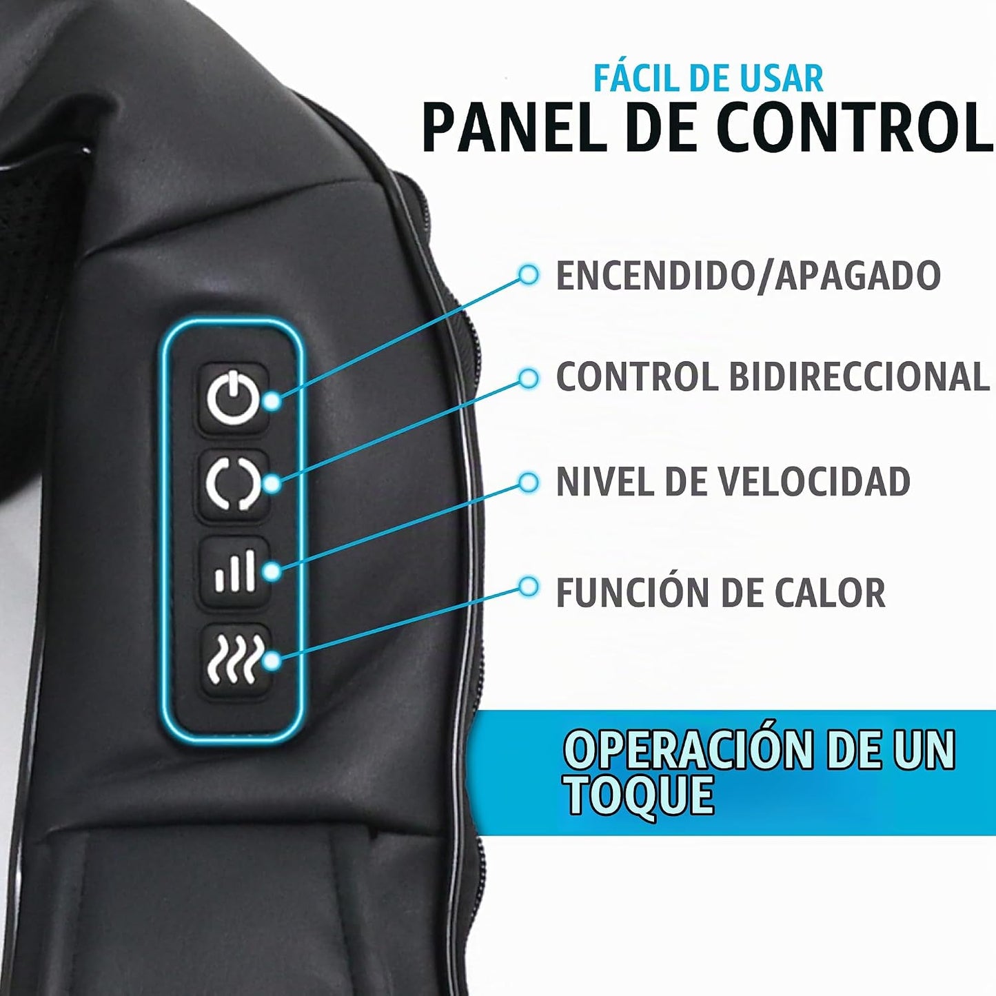 Daiwa Felicity Shiatsu Masajeador de cuello y espalda con calor, al...