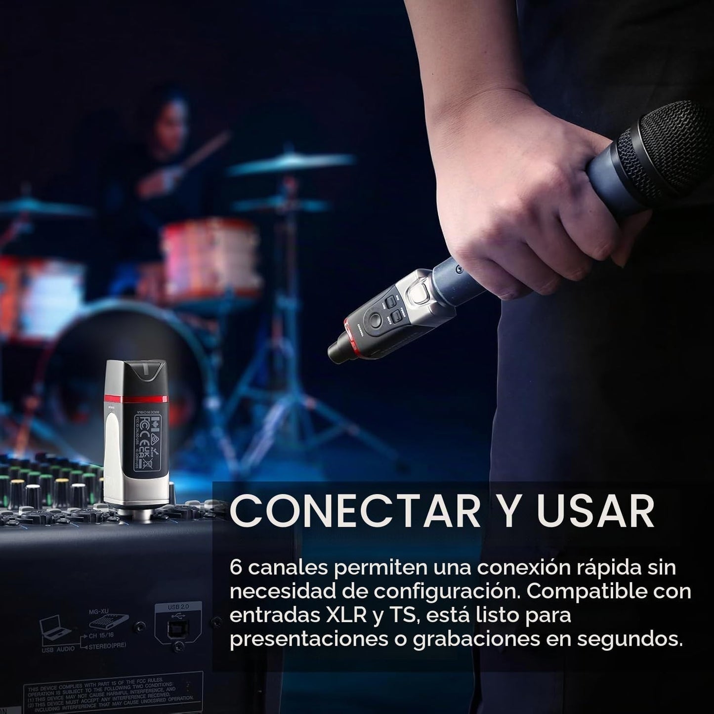 Xvive Receptor inalámbrico del sistema de micrófono U35 Receptor XL...