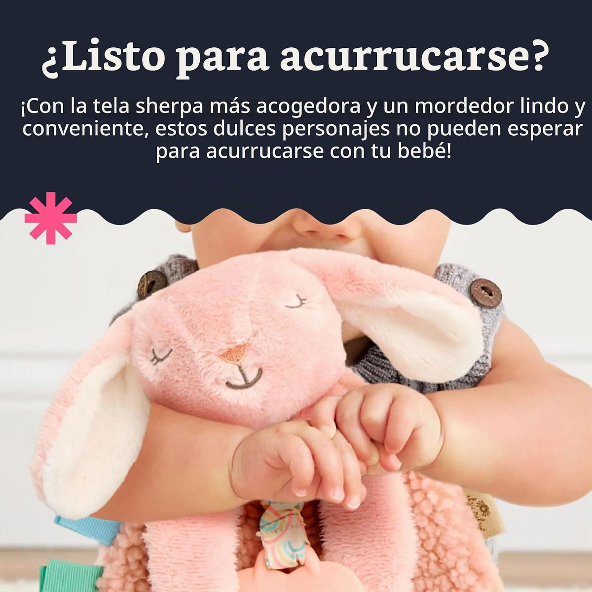 Itzy Ritzy - Itzy Lovey incluye mordedor - Baby Lovey con mordedor,...