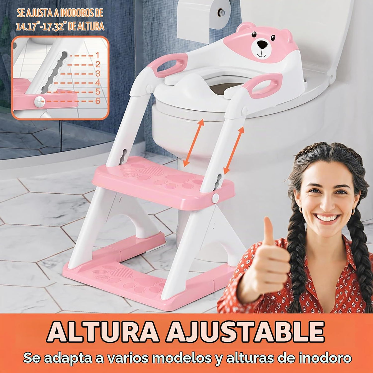 Inodoro de entrenamiento para ir al baño para niños pequeños, asien...