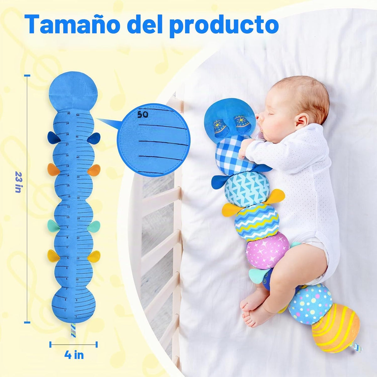 Juguetes sensoriales de oruga para bebés de 0 a 6 a 12 meses | Jugu...