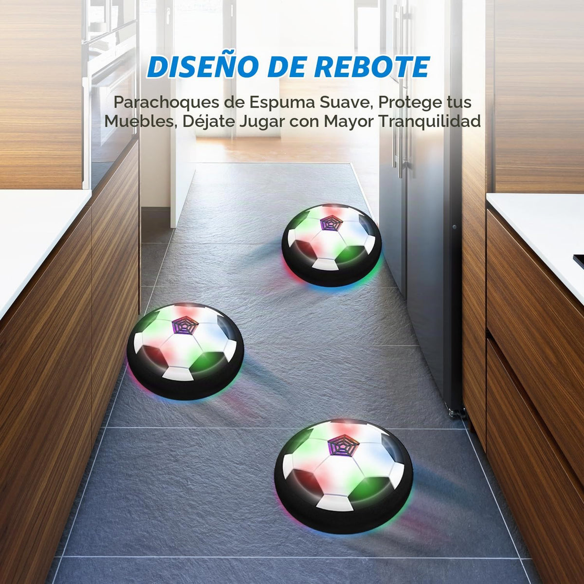 Pelota de fútbol LED Hover Juguetes para niños - Luces LED Hover So...