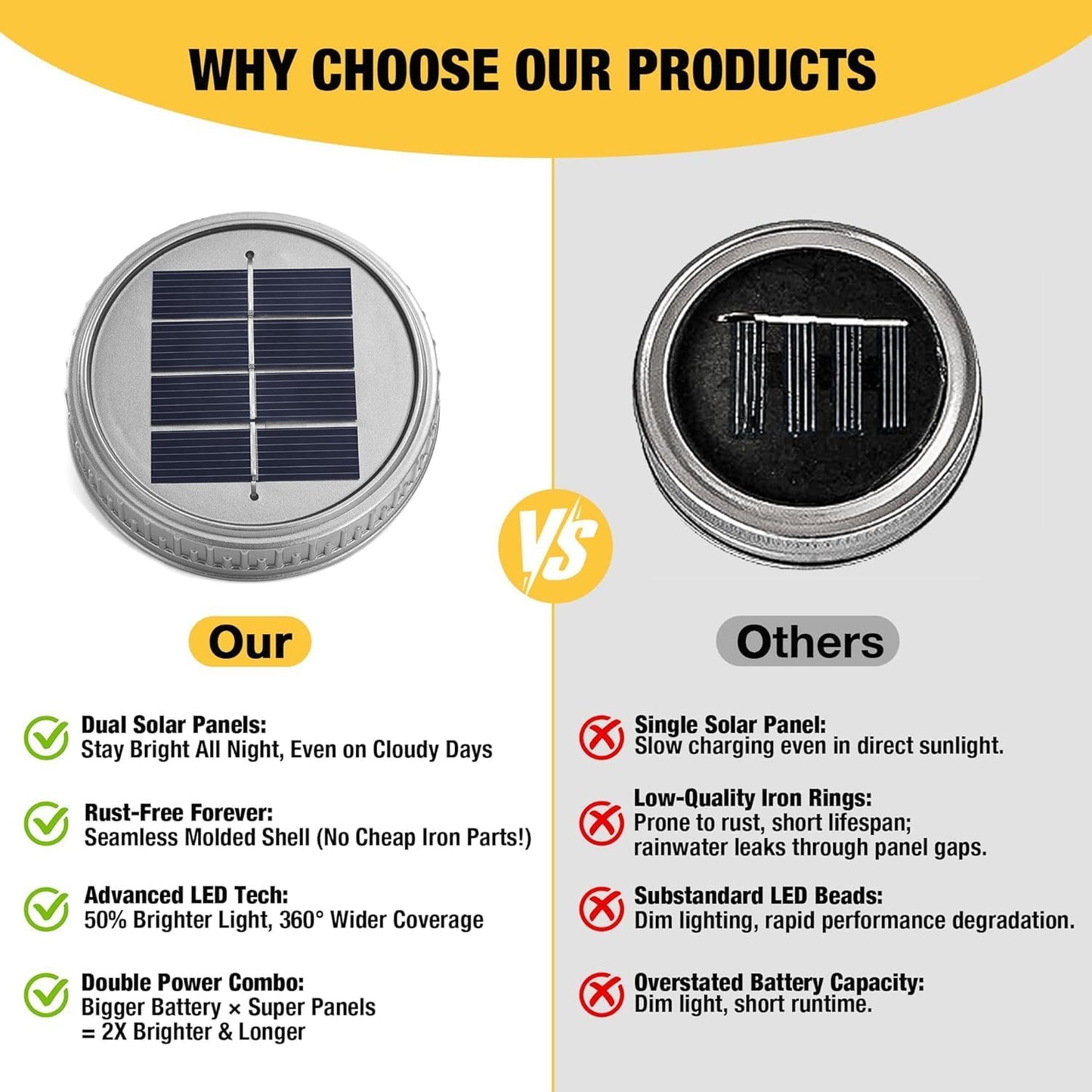 Cooo Faroles solares de mosaico para exteriores, impermeables, colg...