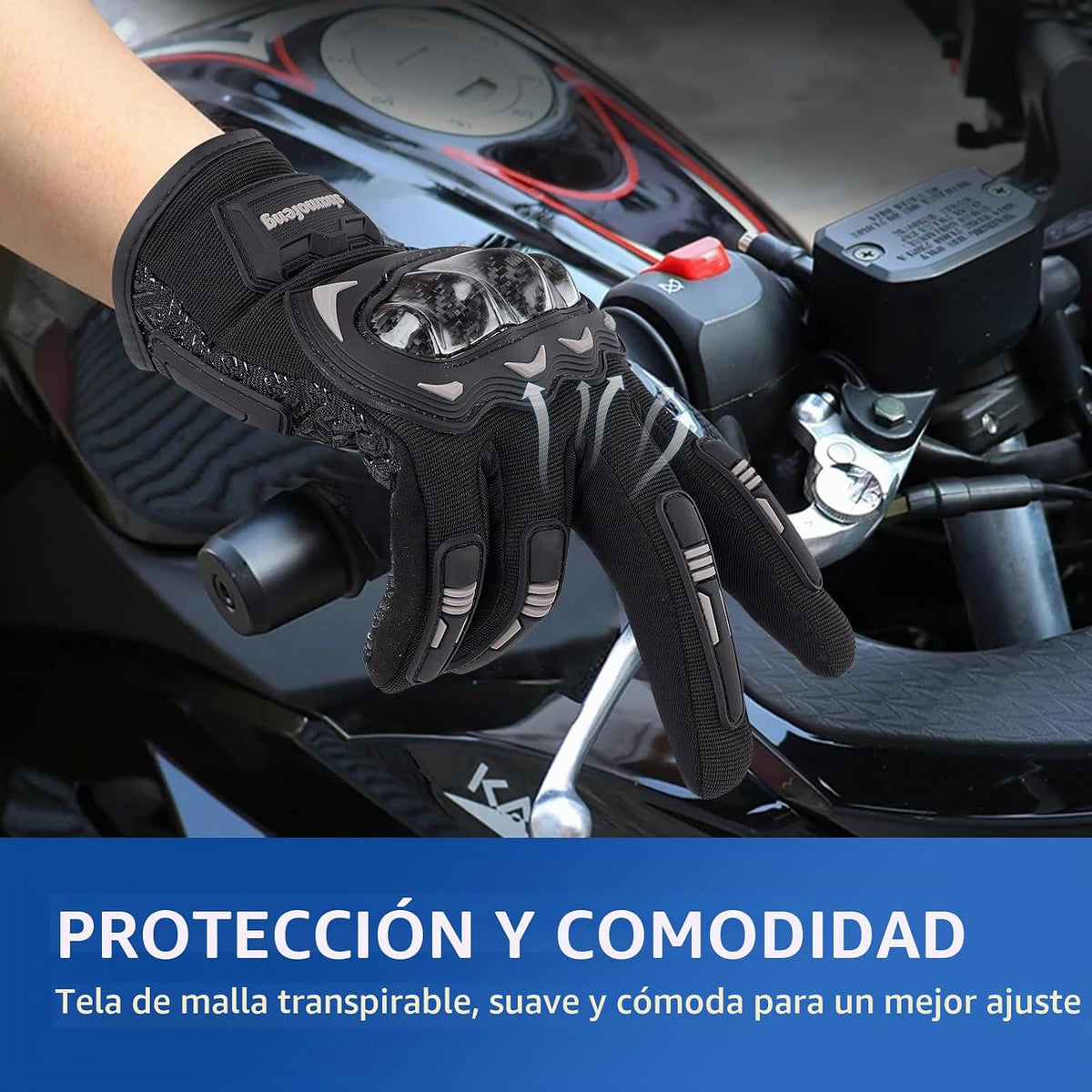 shamofeng Guantes de motocicleta para hombres y mujeres, pantalla t...