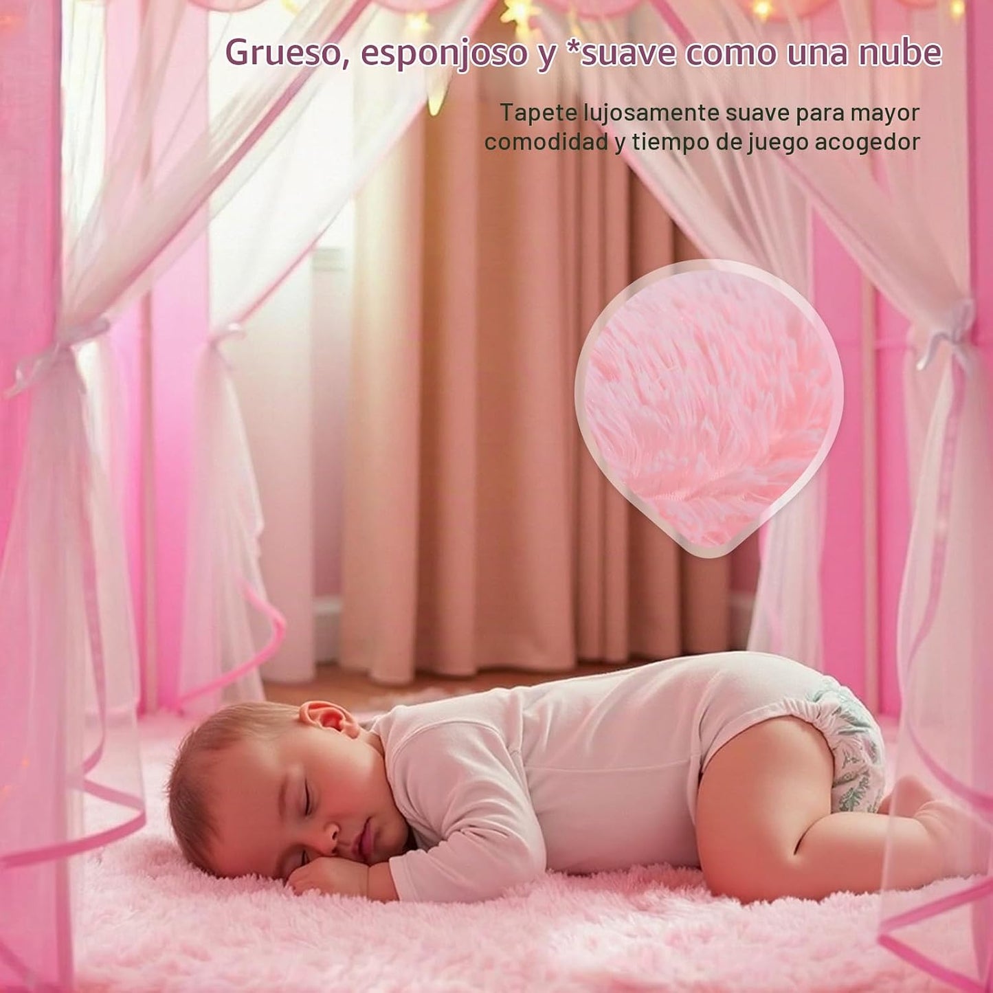 Tienda de campaña de princesa para niñas, castillo de hadas, tienda...