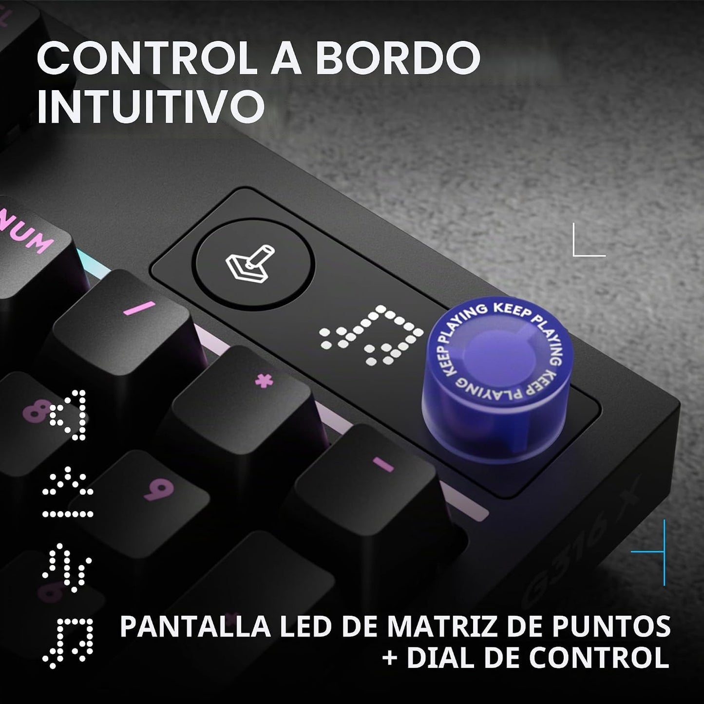 Logitech G Teclado para juegos de 316 x 98, velocidad de informe de...