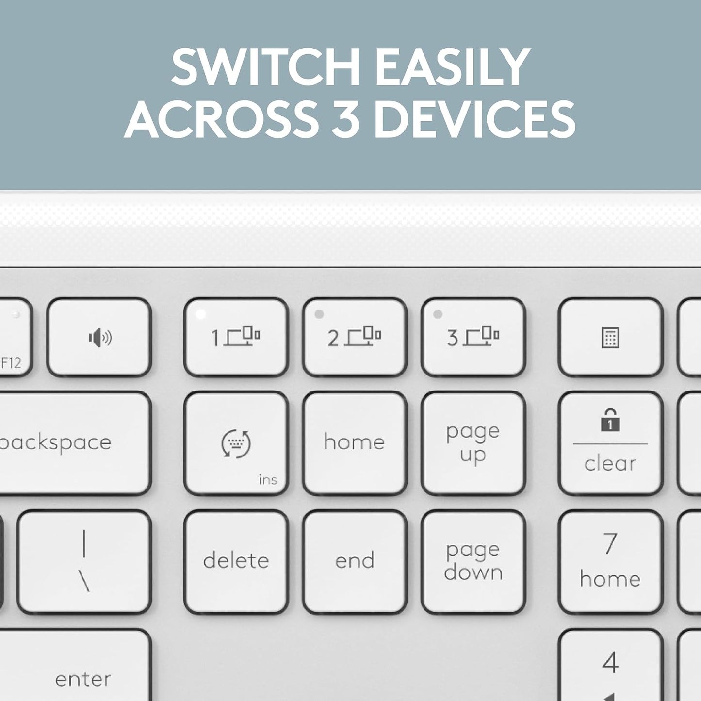 Logitech Signature Slim K950 Teclado inalámbrico con escritura sile...