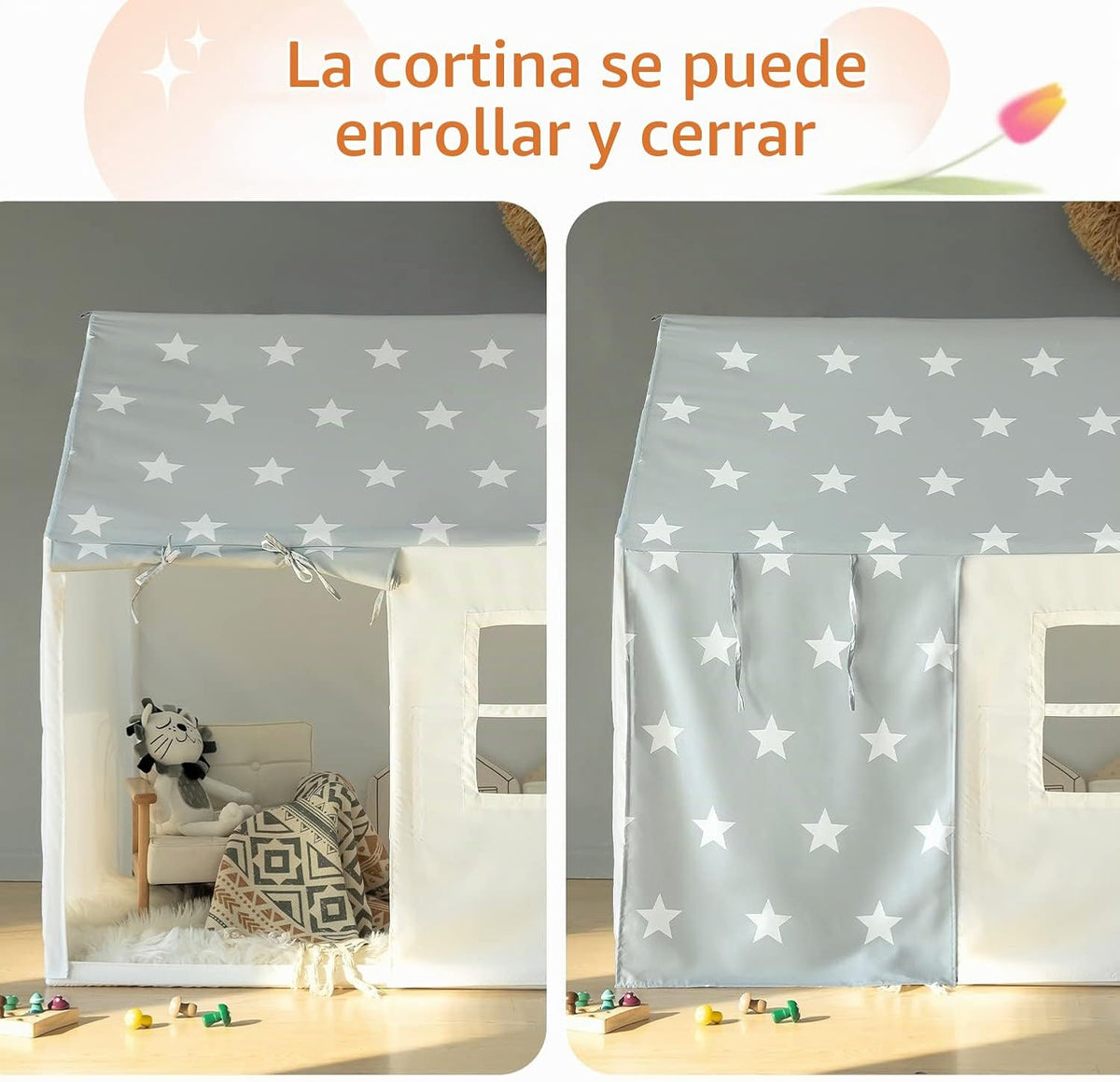 Tienda de campaña para niños, tienda de campaña grande para interio...