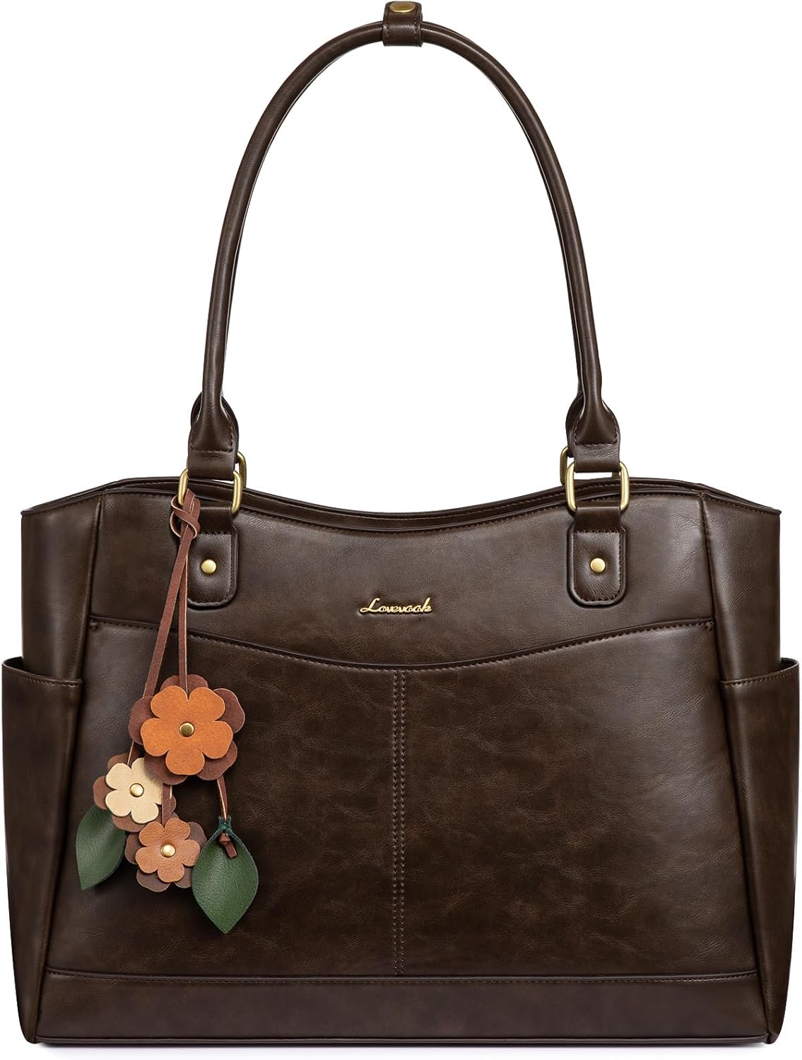 LOVEVOOK Bolsa para portátil para mujer, bolsa de mano vintage de c...
