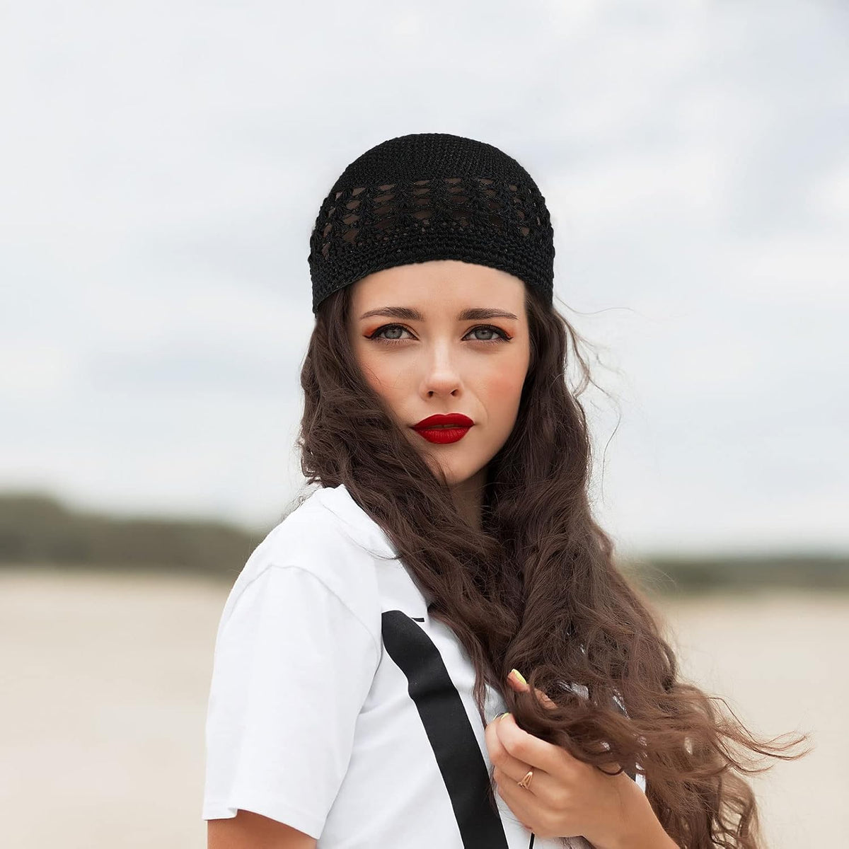 Boyiee Gorros de Punto Kufi Gorro de Ganchillo Gorros de Calavera G...
