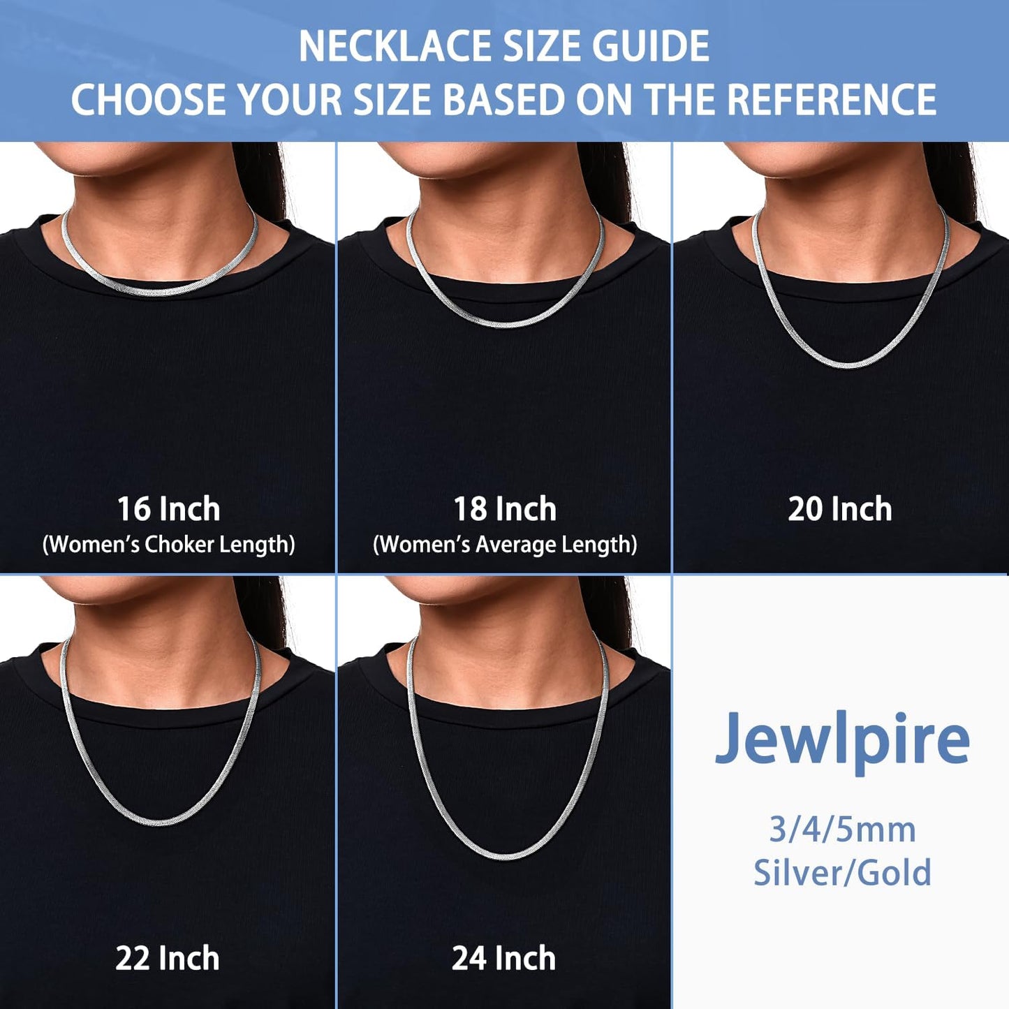 Jewlpire Collar de Espiga Chapado en Plata\/Oro para Mujer, Collar...