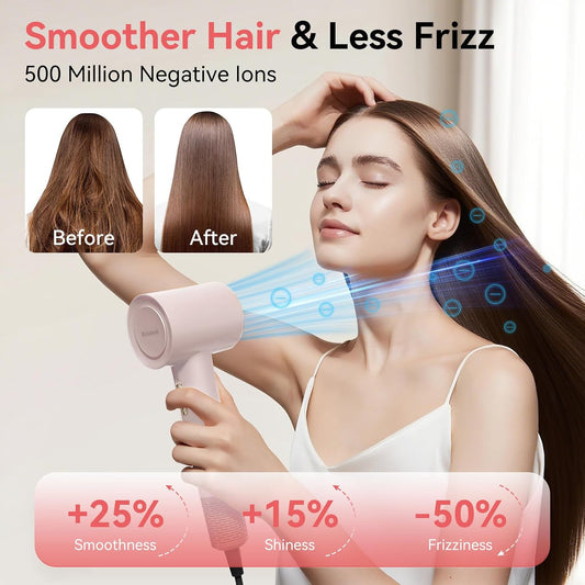 Secador de pelo de alta velocidad con difusor para cabello rizado,...