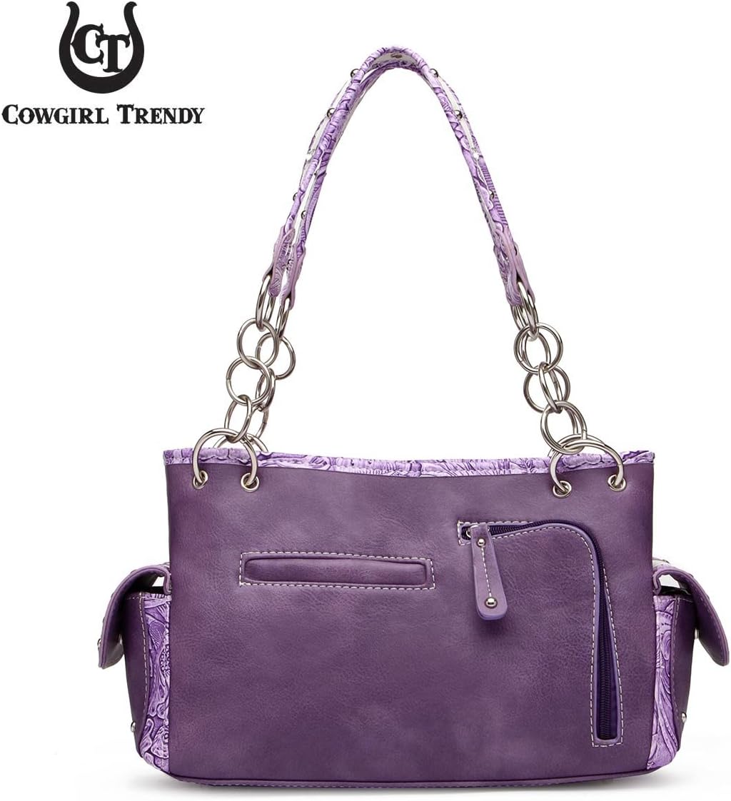 Bolso de estilo occidental con mariposas de primavera y flores para...