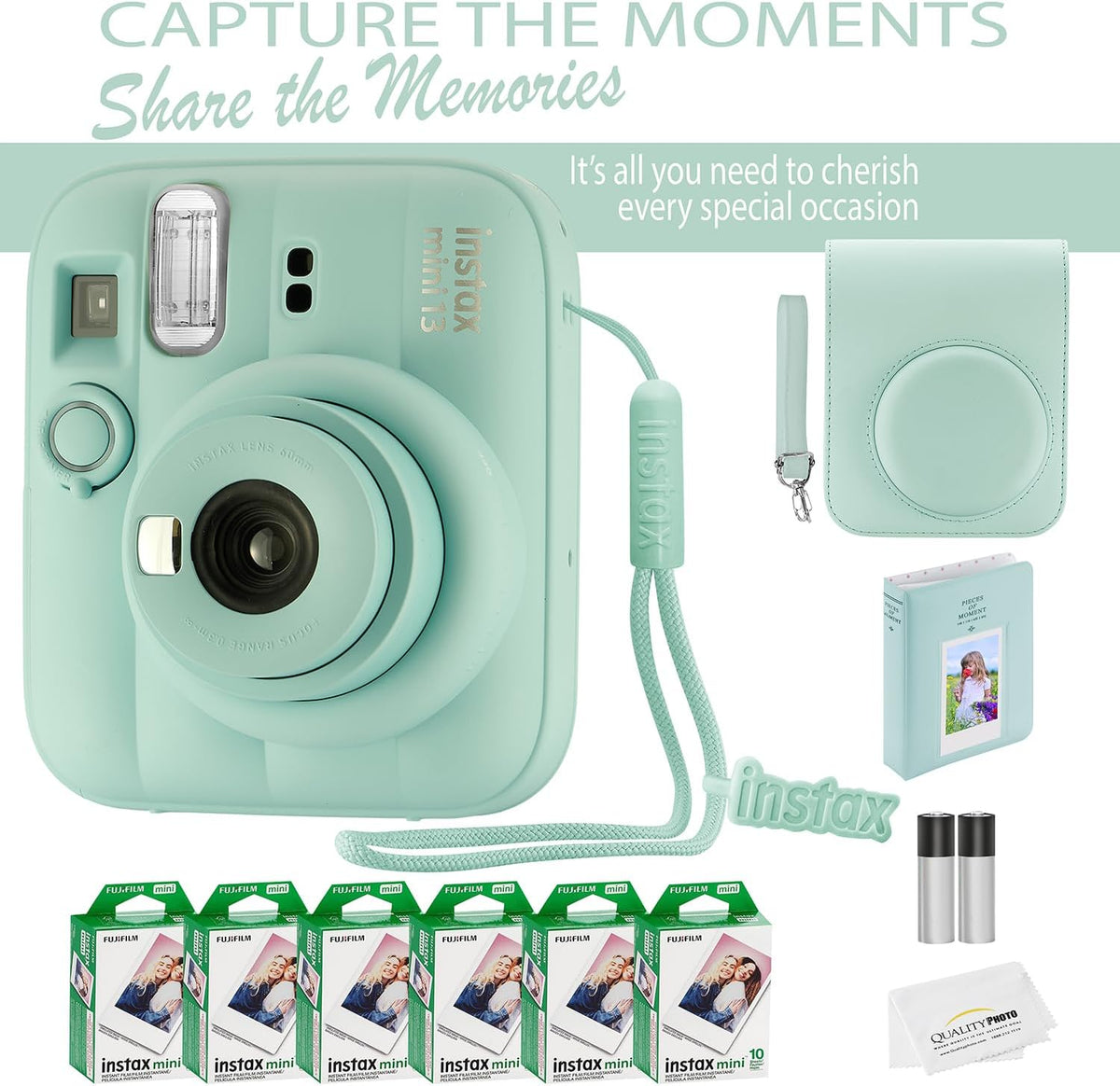 Fujifilm Instax Mini 13 Cámara instantánea 60 películas y accesorio...