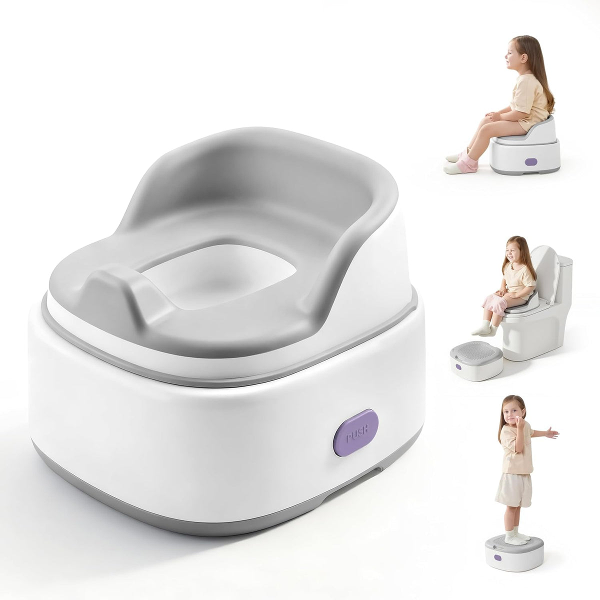 lalalark Inodoro de entrenamiento para ir al baño 3 en 1, asiento d...