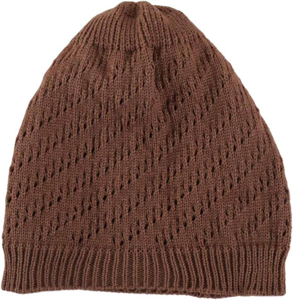 Gorro de Ganchillo Fino para Mujeres Verano Invierno Otoño Malla Ho...