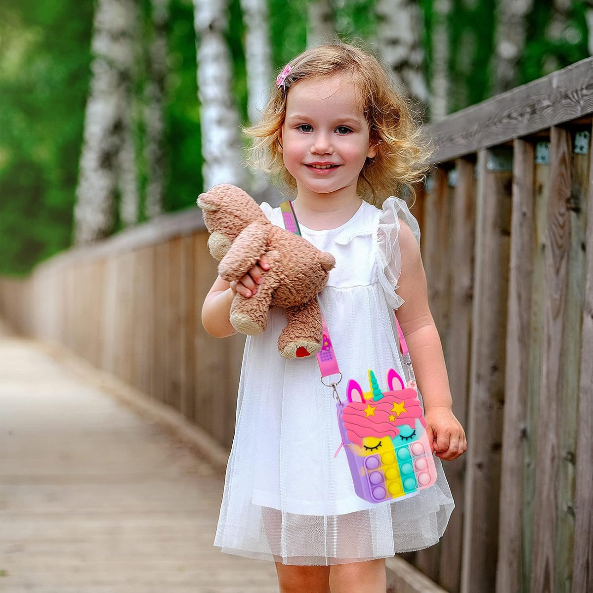 Civan Pequeño Bolso para Reventar, Bolso de Unicornio para Niñas, N...