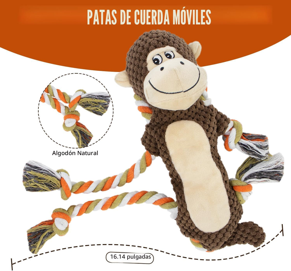 CneeeeeB Juguetes de perro duraderos y chirriantes, juguetes mastic...