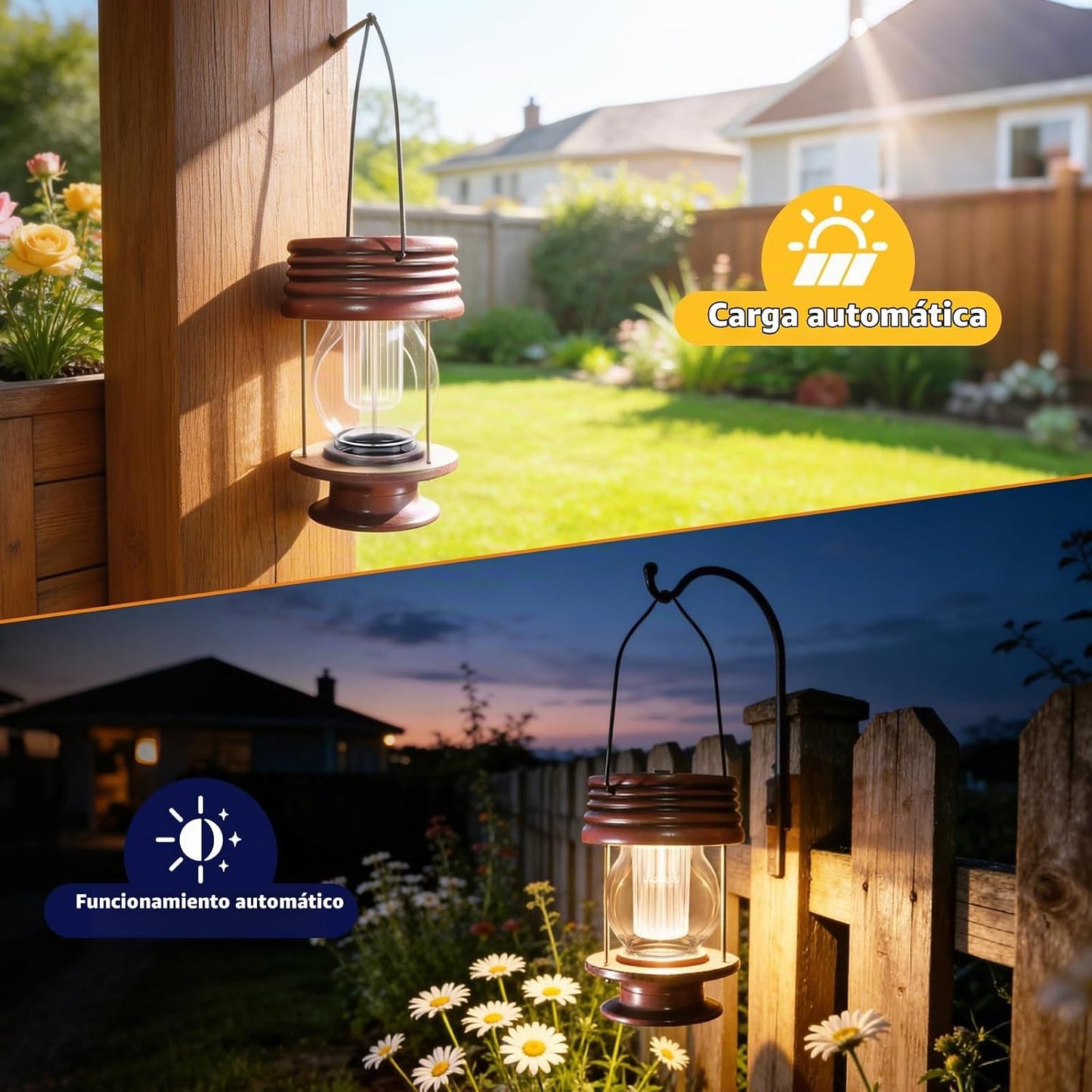 Linternas solares colgantes para jardín al aire libre - Linternas s...