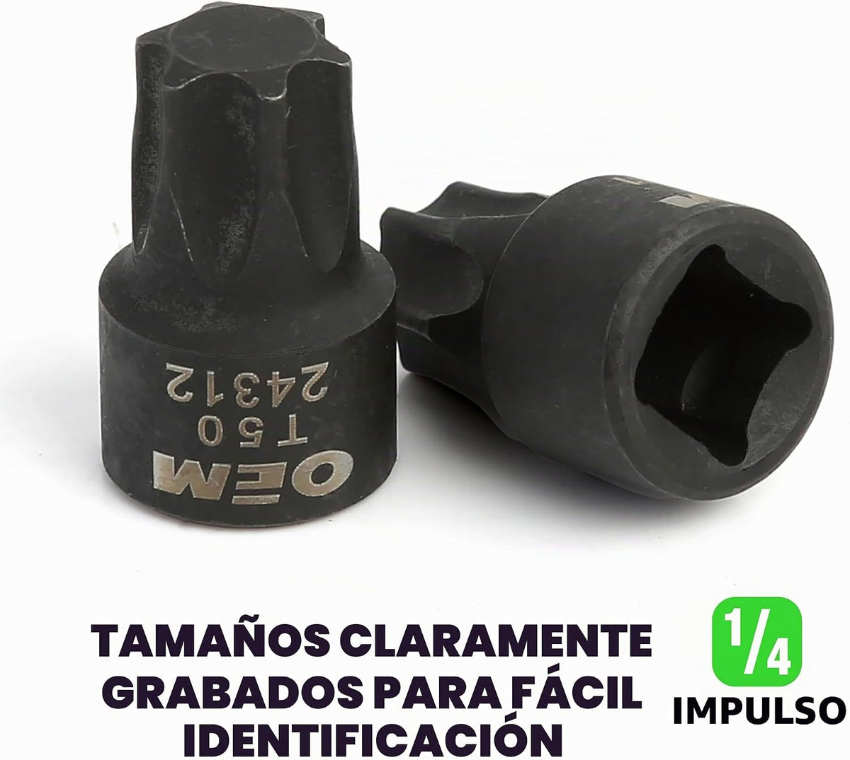 OEMTOOLS 24293 Stubby Torx Juego de dados de broca, 13 piezas Torx...