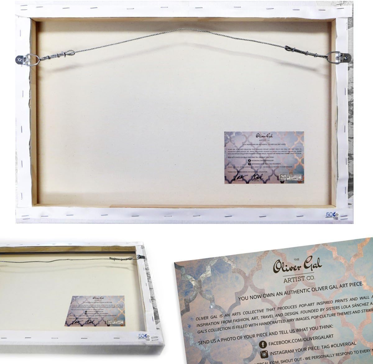 The Oliver Gal Artist Co. Lienzo decorativo para pared de moda y gl...
