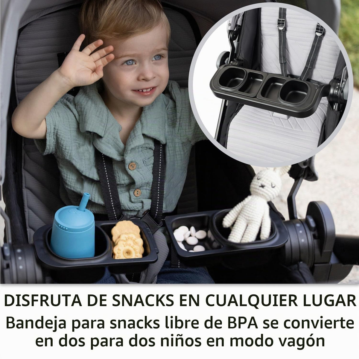 Evenflo Cochecito transformador a vagón sistema de viaje w\/LiteMax...