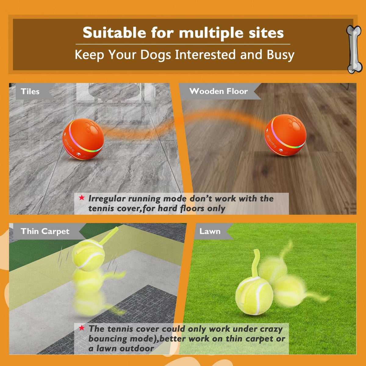 PetDroid Juguetes interactivos para perros, [recientemente actualiz...