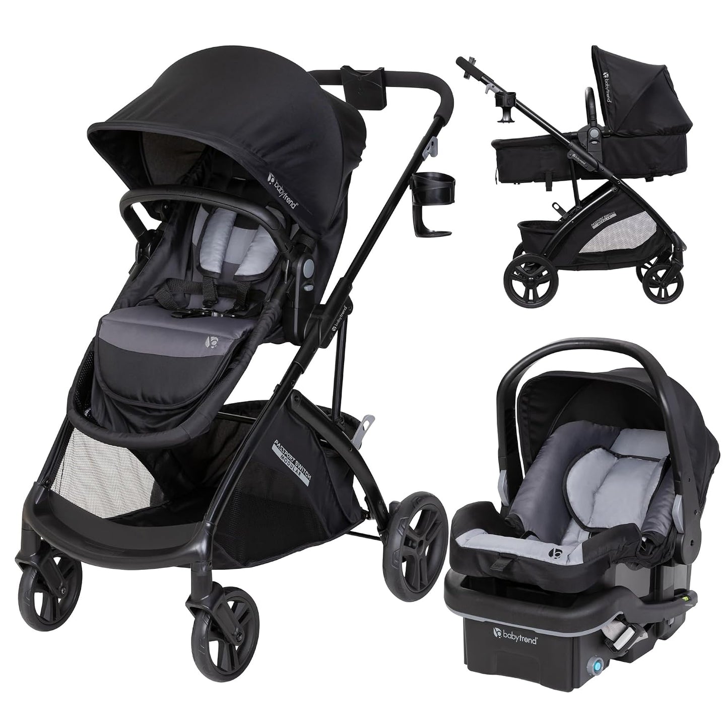 Baby Trend Sistema modular de viaje con interruptor de pasaporte, m...